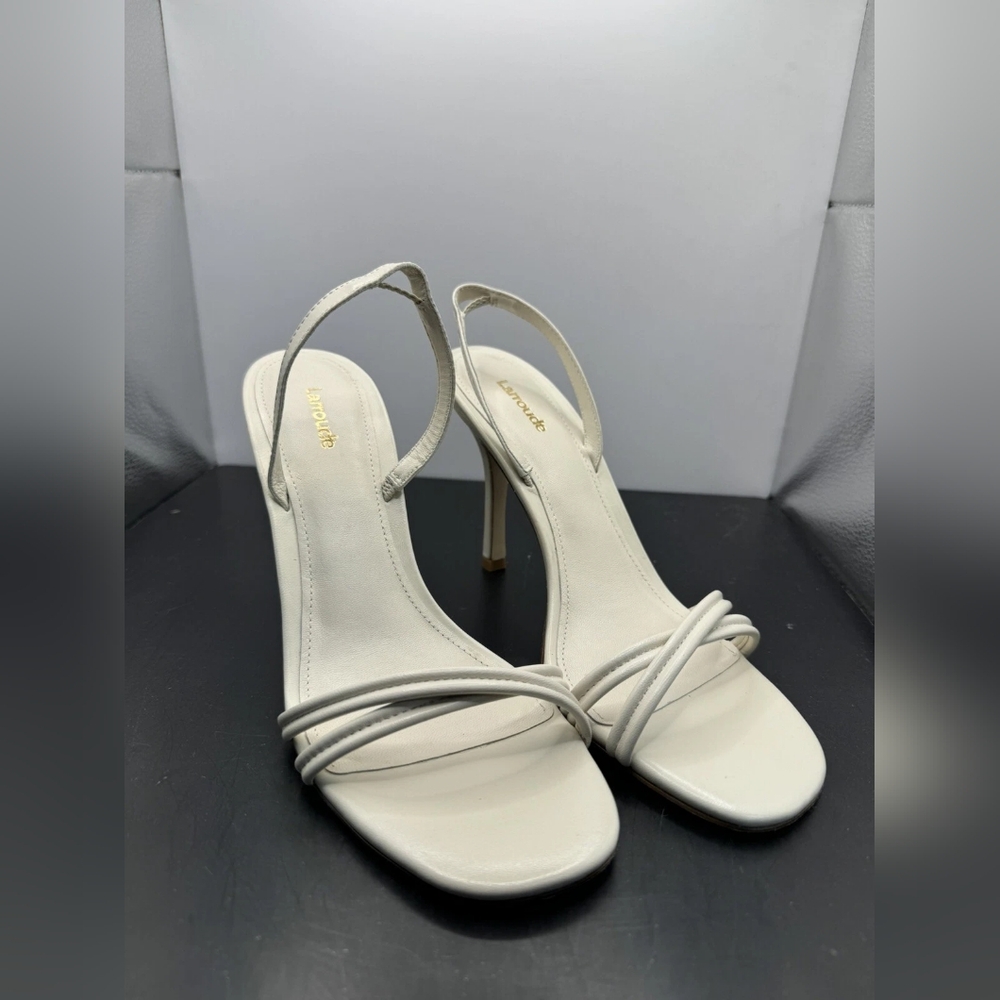 Zara White Strappy Heels